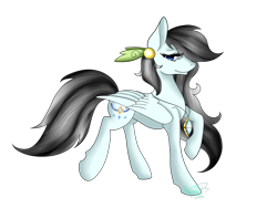 Size: 1600x1200 | Tagged: safe, artist:minelvi, imported from derpibooru, oc, oc only, pegasus, pony, jewelry, necklace, pegasus oc, raised hoof, simple background, solo, transparent background, wings