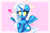 Size: 1024x683 | Tagged: safe, artist:sweethearts11, imported from derpibooru, oc, oc only, oc:fleurbelle, alicorn, pony, adorabelle, alicorn oc, blushing, bow, chibi, cute, female, hair bow, horn, mare, pink background, simple background, solo, wings