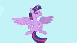 Size: 1702x957 | Tagged: safe, imported from derpibooru, screencap, twilight sparkle, alicorn, pony, princess twilight sparkle (episode), season 4, cute, featureless crotch, female, flying, mare, puffy cheeks, solo, spread legs, spread wings, spreading, twilight sparkle (alicorn), wingboner, wings