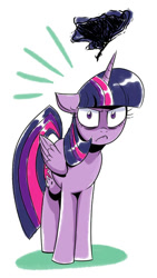 Size: 528x933 | Tagged: safe, artist:brendahickey, edit, imported from derpibooru, twilight sparkle, alicorn, pony, grumpy, grumpy twilight, simple background, solo, twilight is not amused, twilight sparkle (alicorn), twilight sparkle is not amused, unamused, white background