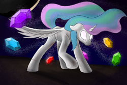 Size: 2100x1400 | Tagged: safe, artist:ahorseofcourse, princess celestia, alicorn, pony, element of generosity, element of honesty, element of kindness, element of laughter, element of loyalty, element of magic, elements of harmony