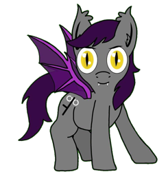 Size: 749x764 | Tagged: safe, artist:lostbrony, imported from derpibooru, oc, oc only, oc:specter, bat pony, pony, derpibooru community collaboration, 2021 community collab, male, simple background, solo, stallion, transparent background