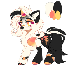 Size: 4311x3966 | Tagged: safe, artist:lazuli, artist:mint-light, imported from derpibooru, oc, oc only, pony, unicorn, chest fluff, hoof polish, horn, raised hoof, simple background, solo, transparent background, unicorn oc