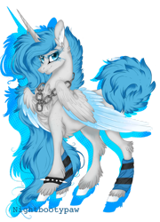 Size: 1280x1774 | Tagged: safe, artist:nightbootypaw, imported from derpibooru, oc, oc only, oc:moonbeam zodiac, alicorn, pony, female, mare, simple background, solo, transparent background, two toned wings, wings