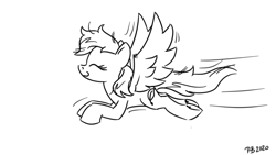 Size: 1200x675 | Tagged: safe, artist:pony-berserker, imported from derpibooru, oc, oc only, unnamed oc, pegasus, pony, flying, wings