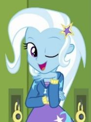 Size: 500x672 | Tagged: safe, imported from derpibooru, screencap, trixie, equestria girls, equestria girls series, forgotten friendship, cropped, one eye closed