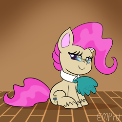 Size: 1000x1000 | Tagged: safe, artist:empyu, imported from derpibooru, mayor mare, earth pony, pony, my little pony: pony life, 30 minute art challenge, g4, g4 to g4.5, g4.5, glasses, non-dyed mayor, signature, solo