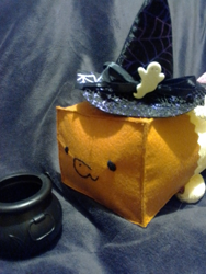 Size: 1536x2048 | Tagged: safe, artist:paperbagpony, imported from derpibooru, oc, oc:paper bag, cauldron, hat, irl, photo, witch hat