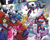 Size: 1491x1200 | Tagged: safe, artist:tonyfleecs, idw, imported from derpibooru, applejack, discord, fluttershy, owlowiscious, pinkie pie, rainbow dash, rarity, soarin', spitfire, twilight sparkle, alicorn, bird, draconequus, earth pony, owl, pegasus, pony, robot, unicorn, spoiler:comic, spoiler:friendship in disguise, spoiler:friendship in disguise04, arcee, autobot, clothes, comic, crossover, energy weapon, female, gauge, gauge (autobot), glowing, glowing horn, gun, horn, ironhide, mane six, mare, optimus prime, prowl, quote, sword, transformers, twilight sparkle (alicorn), weapon, windblade