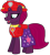 Size: 933x1043 | Tagged: safe, artist:徐詩珮, imported from derpibooru, fizzlepop berrytwist, tempest shadow, pony, series:sprglitemplight diary, series:sprglitemplight life jacket days, series:springshadowdrops diary, series:springshadowdrops life jacket days, alternate universe, clothes, female, marshall (paw patrol), paw patrol, simple background, solo, transparent background