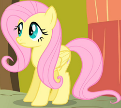 Size: 646x577 | Tagged: safe, imported from derpibooru, screencap, fluttershy, pegasus, pony, party of one, cropped, female, mare, solo