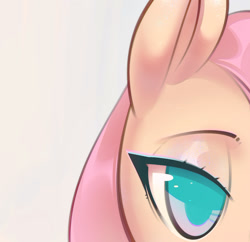 Size: 1489x1442 | Tagged: safe, artist:mirroredsea, imported from derpibooru, fluttershy, pegasus, pony, colored pupils, female, lidded eyes, mare, simple background, solo, white background