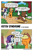 Size: 1492x2295 | Tagged: safe, artist:pony-berserker, imported from derpibooru, applejack, rarity, winona, dog, earth pony, pony, unicorn, eyes closed, freckles, speech bubble