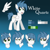 Size: 2048x2048 | Tagged: safe, artist:whitequartztheartist, imported from derpibooru, oc, oc only, oc:white quartz, pegasus, pony, blue mane, green eyes, reference sheet, solo