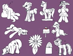 Size: 1299x1000 | Tagged: safe, artist:redquoz, imported from derpibooru, oc, oc only, earth pony, pegasus, bee hive, bee keeper, beehive, beekeeper, bipedal, clothes, collage, costume, drawpile, earth pony oc, lying down, magic, pegasus oc, prone, sketch, sketch dump, sploot, wings, wizard robe