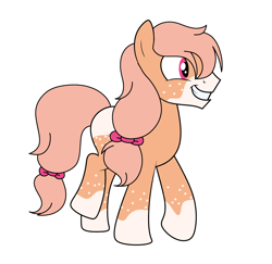 Size: 3848x3744 | Tagged: safe, artist:befriendsharks, artist:rerorir, imported from derpibooru, oc, oc only, oc:cripps pink, earth pony, pony, base used, coat markings, freckles, male, offspring, parent:big macintosh, parent:fluttershy, parents:fluttermac, simple background, socks (coat marking), socks (coat markings), solo, stallion, walking, white background