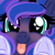 Size: 2000x2000 | Tagged: safe, artist:emberslament, imported from derpibooru, princess luna, alicorn, pony, :p, blushing, close-up, commission, cute, female, heart eyes, high res, icon, licking the fourth wall, looking at you, lunabetes, mare, simple background, solo, tongue out, transparent background, wingding eyes, ych result