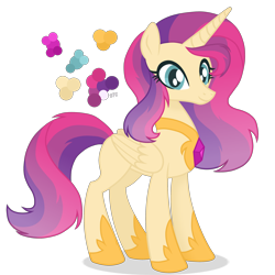 Size: 3000x3000 | Tagged: safe, artist:magicuniclaws, imported from derpibooru, oc, oc only, alicorn, pony, female, magical lesbian spawn, mare, offspring, parent:princess celestia, parent:sunset shimmer, parents:sunsestia, simple background, solo, transparent background