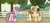 Size: 1280x593 | Tagged: safe, artist:stellamoonshine, artist:stellamoonshineyt, imported from derpibooru, oc, oc only, oc:apple seed, oc:applelia, oc:ginger bell, earth pony, pony, unicorn, apple, apple tree, colt, cupcake, female, fence, food, magic, male, mare, offspring, parent:applejack, parent:big macintosh, parent:caramel, parent:sugar belle, parents:carajack, parents:sugarmac, tree