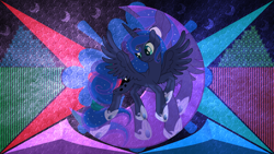 Size: 3840x2160 | Tagged: safe, artist:illumnious, artist:laszlvfx, edit, imported from derpibooru, princess luna, pony, solo, wallpaper, wallpaper edit