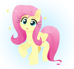 Size: 828x772 | Tagged: safe, artist:ruhianna, imported from derpibooru, fluttershy, pegasus, pony, cute, female, mare, open mouth, shyabetes, solo