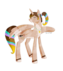 Size: 1116x1254 | Tagged: safe, artist:twin-fan, imported from derpibooru, oc, oc only, alicorn, crystal pony, pony, alicorn oc, ear piercing, female, horn, jewelry, looking back, mare, necklace, piercing, signature, simple background, solo, transparent background, unshorn fetlocks, wings