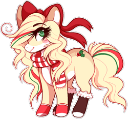 Size: 776x726 | Tagged: safe, artist:foxpets, imported from derpibooru, oc, oc only, oc:hollie, pony, bow, clothes, scarf, simple background, socks, solo, transparent background