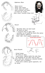 Size: 3189x5197 | Tagged: safe, artist:sourcherry, imported from derpibooru, discord, nightmare moon, queen chrysalis, conceptual, reference, reference sheet, reference used, teeth