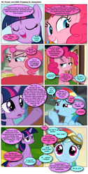 Size: 868x1722 | Tagged: safe, artist:dziadek1990, edit, edited screencap, imported from derpibooru, screencap, pinkie pie, rainbow dash, twilight sparkle, oc, comic:ponies and d&d, comic, conversation, dialogue, dungeons and dragons, emote story:ponies and d&d, pen and paper rpg, rpg, screencap comic, slice of life, tabletop game, text