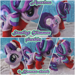 Size: 2896x2896 | Tagged: safe, artist:kuroran, imported from derpibooru, starlight glimmer, advertisement, christmas, holiday, irl, photo, plushie