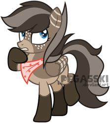 Size: 1024x1147 | Tagged: safe, artist:pegasski, imported from derpibooru, oc, oc only, oc:mocking jay, pegasus, pony, female, mare, simple background, solo, transparent background, watermark