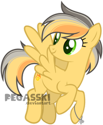 Size: 1024x1241 | Tagged: safe, artist:pegasski, imported from derpibooru, oc, oc only, oc:lemon embers, pegasus, pony, female, mare, simple background, solo, transparent background, watermark