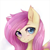 Size: 1024x1024 | Tagged: safe, artist:thisponydoesnotexist, imported from derpibooru, pony, ai content, ai generated, cute, generator:thisponydoesnotexist, heterochromia, neural network, not fluttershy, simple background, solo, white background