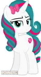 Size: 1736x3216 | Tagged: safe, artist:indonesiarailroadpht, artist:ponyrailartist, imported from derpibooru, oc, oc only, oc:pinkie rose, pony, unicorn, looking at you, show accurate, simple background, solo, transparent background