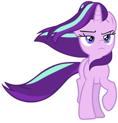 Size: 7000x7300 | Tagged: safe, artist:tardifice, imported from derpibooru, starlight glimmer, pony, the ending of the end, absurd resolution, simple background, solo, transparent background, vector, windswept mane