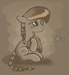 Size: 1268x1385 | Tagged: safe, artist:dyonys, imported from derpibooru, oc, oc:lucky brush, oc:nik, earth pony, pony, zebra, clothes, freckles, sad, shirt, sitting, sketch