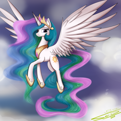 Size: 4000x4000 | Tagged: safe, artist:ser-p, imported from derpibooru, princess celestia, pony, absurd resolution, solo