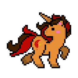 Size: 720x720 | Tagged: safe, artist:emilz-the-half-demon, imported from derpibooru, oc, oc only, oc:pyre quill, pony, unicorn, pixel art, simple background, solo, transparent background