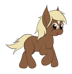 Size: 2024x2072 | Tagged: safe, artist:wapamario63, earth pony, pony, cute, featured image, female, happy, ponified, simple background, solo, transparent background, trotting, verity