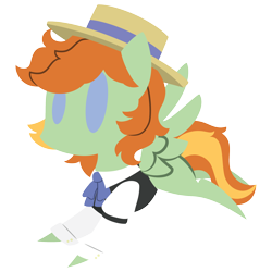 Size: 2100x2100 | Tagged: safe, artist:captshowtime, imported from derpibooru, part of a set, oc, oc only, oc:barley tender, pegasus, pony, bowtie, chibi, ciderfest, clothes, commission, con mascot, convention, convention mascot, cute, icon, mascot, necktie, ponysona, ponyville ciderfest, pvcf, simple background, solo, transparent background, ych result