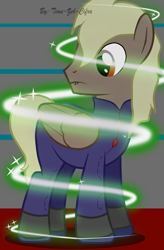 Size: 1984x3023 | Tagged: safe, artist:time-zeb-cifra, imported from derpibooru, oc, oc only, oc:thunderball, pegasus, pony, looking back, looking down, solo