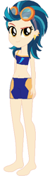 Size: 160x560 | Tagged: safe, artist:soniclash102, artist:sturk-fontaine, imported from derpibooru, indigo zap, equestria girls, belly button, bikini, clothes, compression shorts, shorts, simple background, solo, sport bikini, sport swimsuit, sports bra, sports shorts, swimsuit, white background