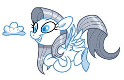 Size: 818x531 | Tagged: safe, artist:champion-of-namira, imported from derpibooru, oc, oc only, oc:silverline, pegasus, pony, cloud, female, mare, simple background, solo, transparent background
