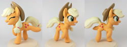 Size: 5184x1920 | Tagged: safe, artist:sparkle257, imported from derpibooru, applejack, earth pony, pony, applejack's hat, cowboy hat, female, figurine, hat, irl, mare, photo, solo