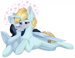 Size: 2048x1596 | Tagged: safe, artist:chibadeer, imported from derpibooru, oc, oc only, pegasus, pony, unicorn