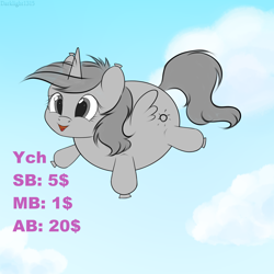 Size: 3000x3000 | Tagged: safe, artist:darklight1315, imported from derpibooru, oc, oc only, alicorn, balloon pony, inflatable pony, pony, commission, inflatable, solo, your character here