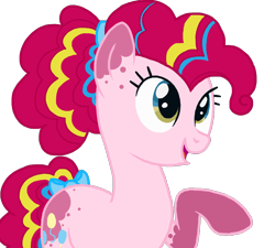 Size: 942x848 | Tagged: safe, artist:magicuniclaws, imported from derpibooru, pinkie pie, pony, alternate design, simple background, solo, transparent background