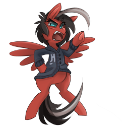 Size: 2000x2000 | Tagged: safe, artist:starlightspark, imported from derpibooru, oc, oc only, oc:havoc, pegasus, pony, crisis equestria, simple background, solo, transparent background