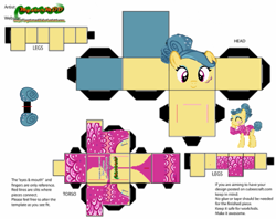 Size: 737x583 | Tagged: safe, imported from derpibooru, trapeze star, earth pony, original species, pony, craft, cubeecraft, papercraft