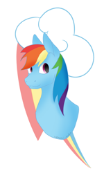 Size: 600x1000 | Tagged: safe, artist:general-radon, imported from derpibooru, rainbow dash, pegasus, pony, bust, cutie mark, female, mare, simple background, solo, white background